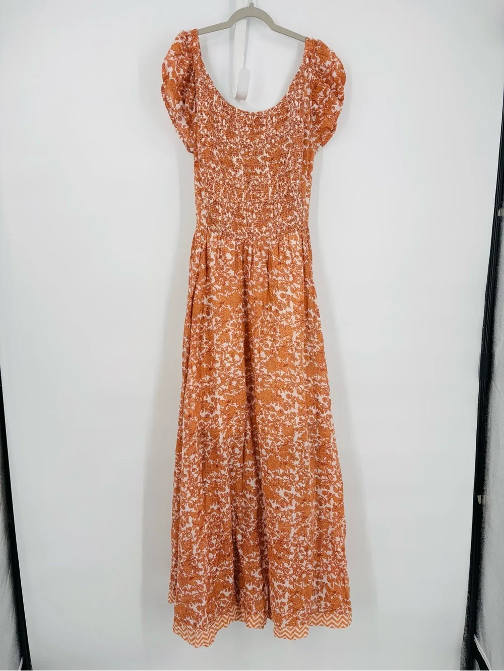 Free People ultraviolet orange cotton maxi dress - Picture 3 of 6